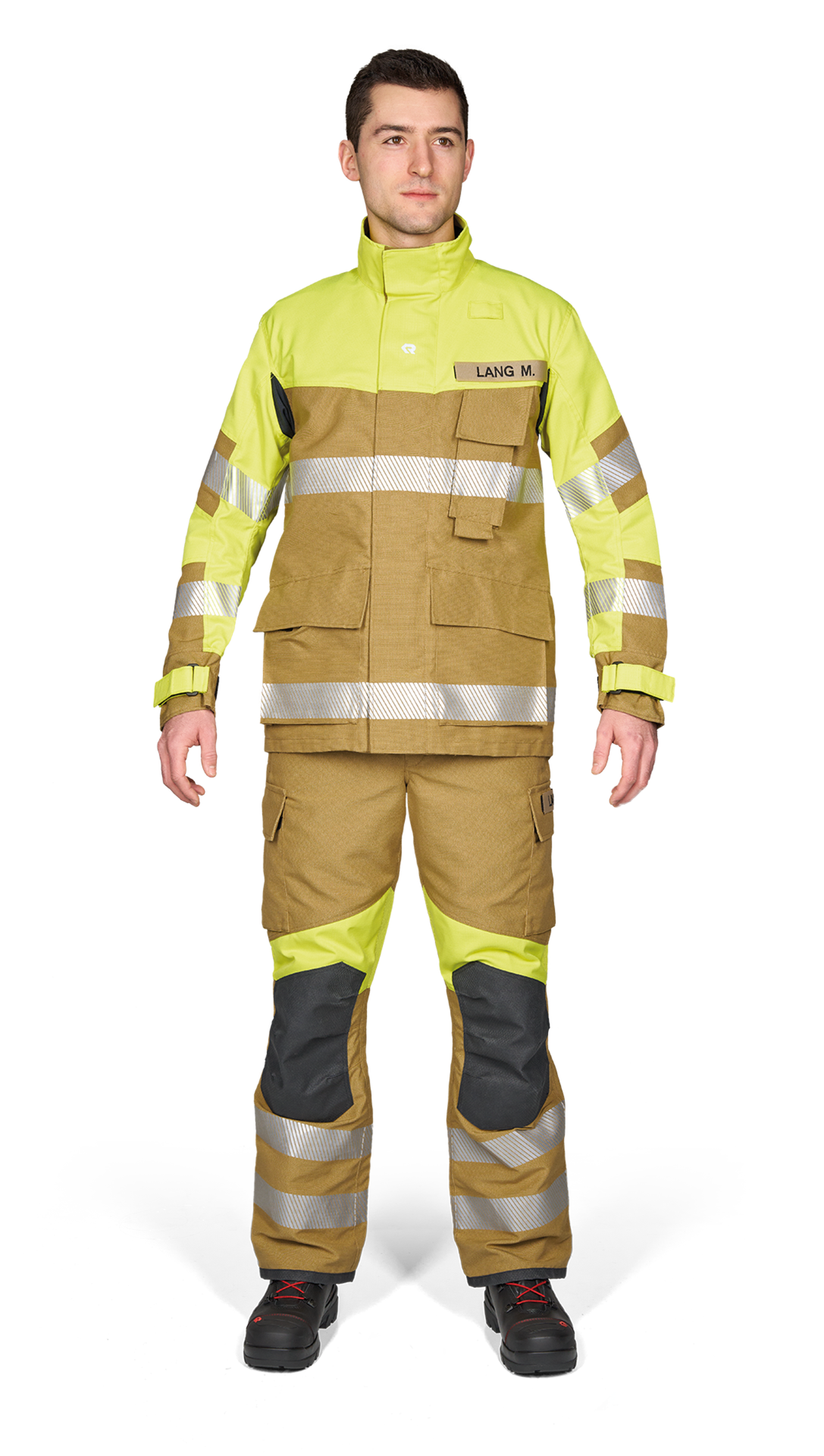 Jacket πυροσβέστη Rosenbauer GAROS G10 TR Premium μπεζ-κίτρινο