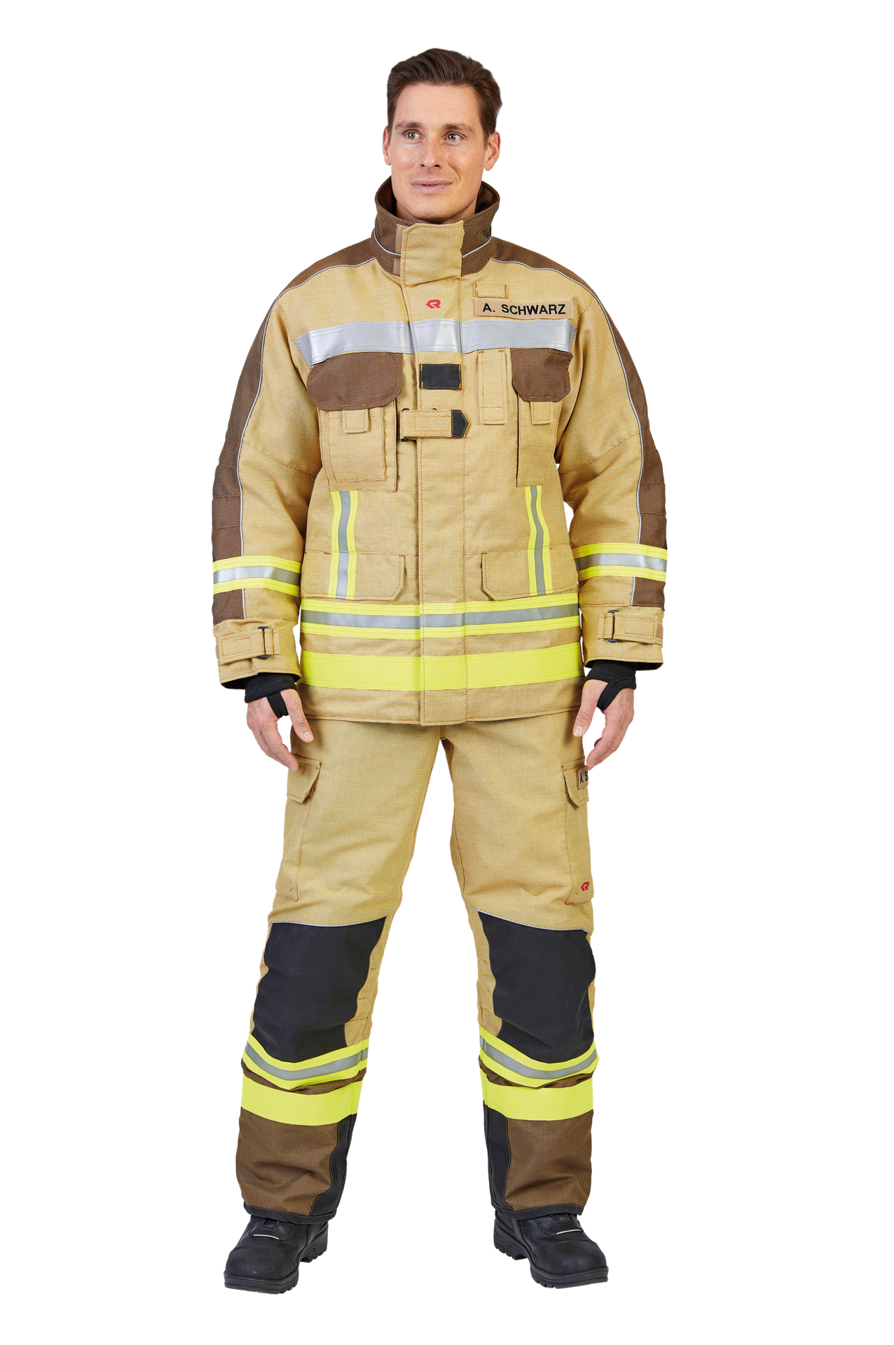 Jacket πυροσβέστη Rosenbauer FIRE MAX 3 PBI μπεζ-καφέ