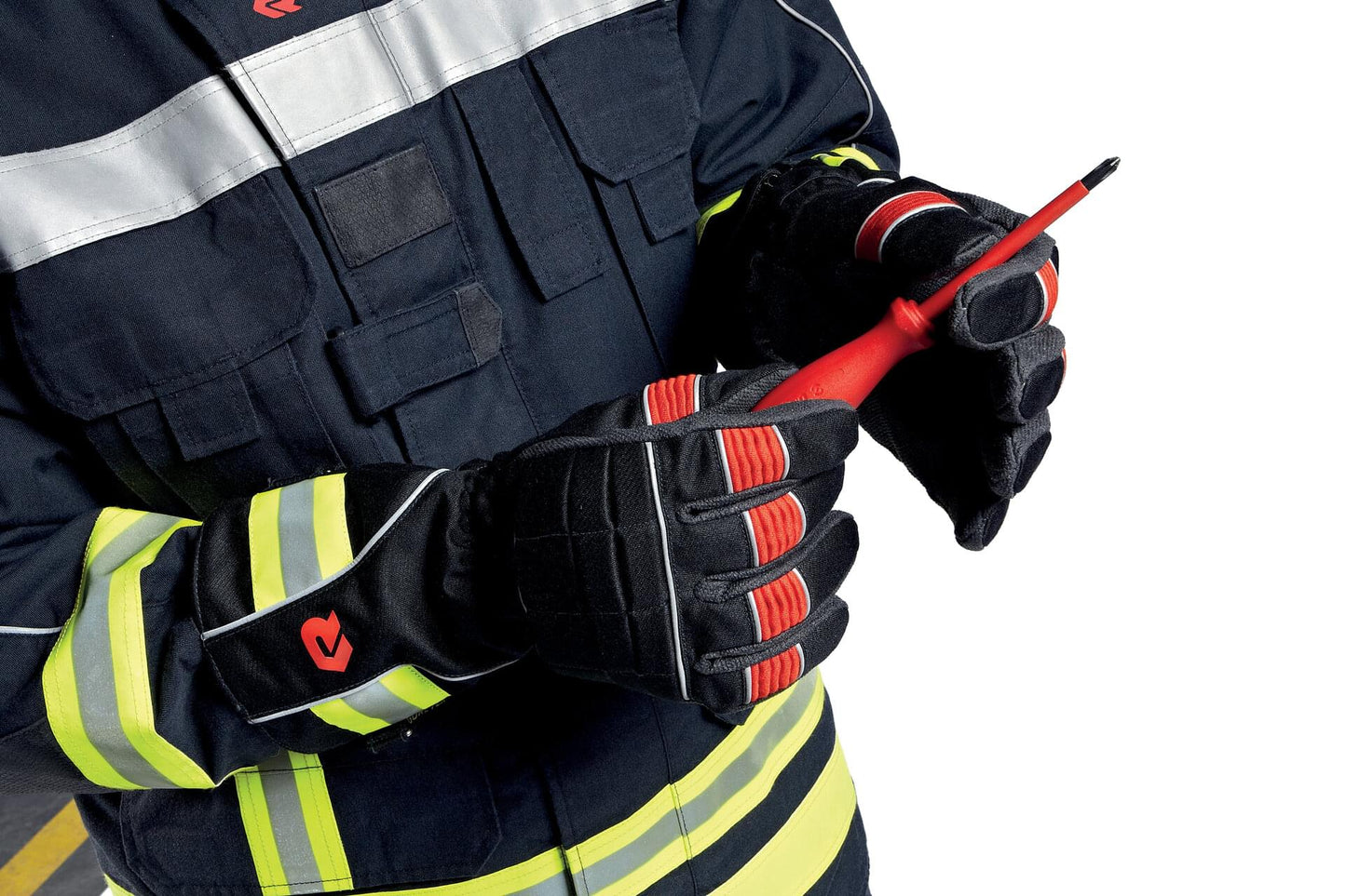 Γάντια πυροσβέστη Rosenbauer SAFE GRIP 3 μπλε με μανσέτα