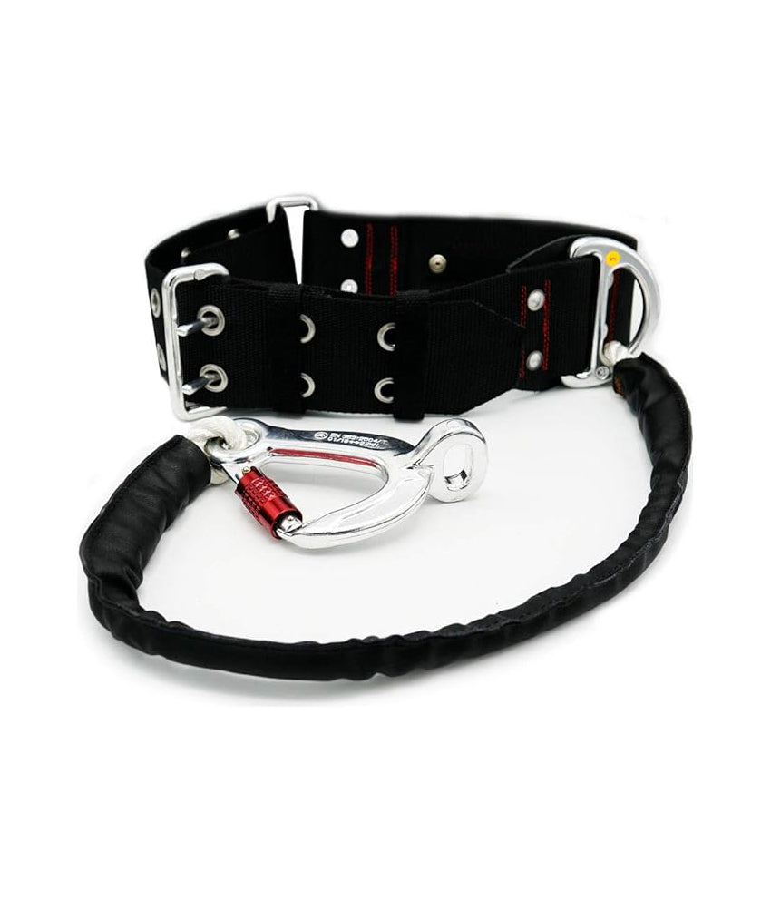 Ζώνη πυροσβέστη Haberkorn με σχοινί και καραμπίνερ