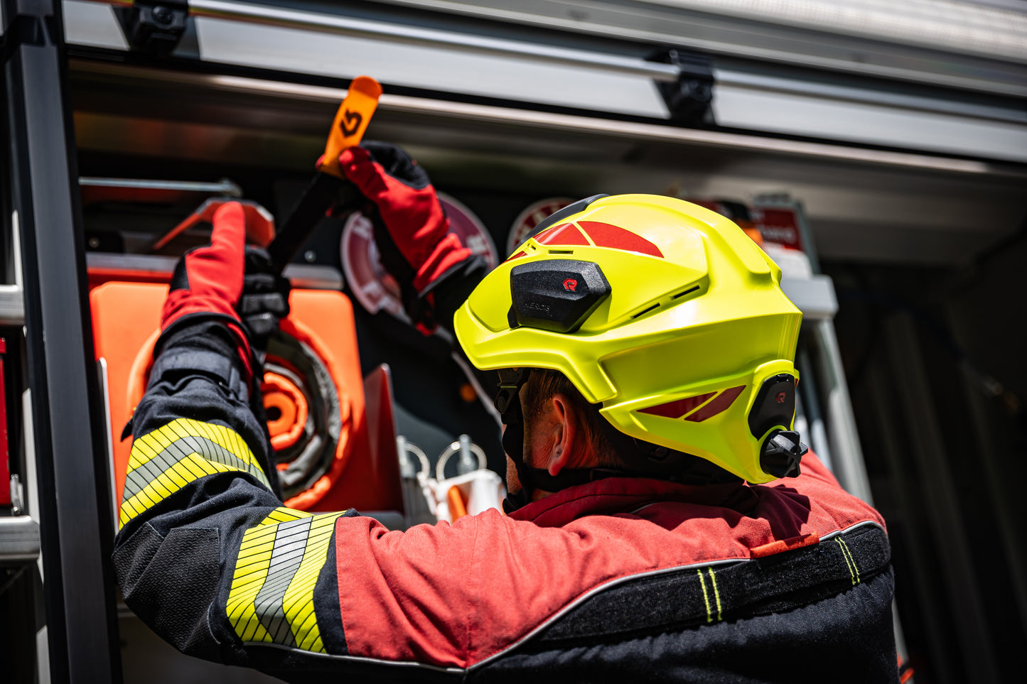 Κράνος πυροσβέστη/διασώστη Rosenbauer HEROS H10 φθορίζον κίτρινο