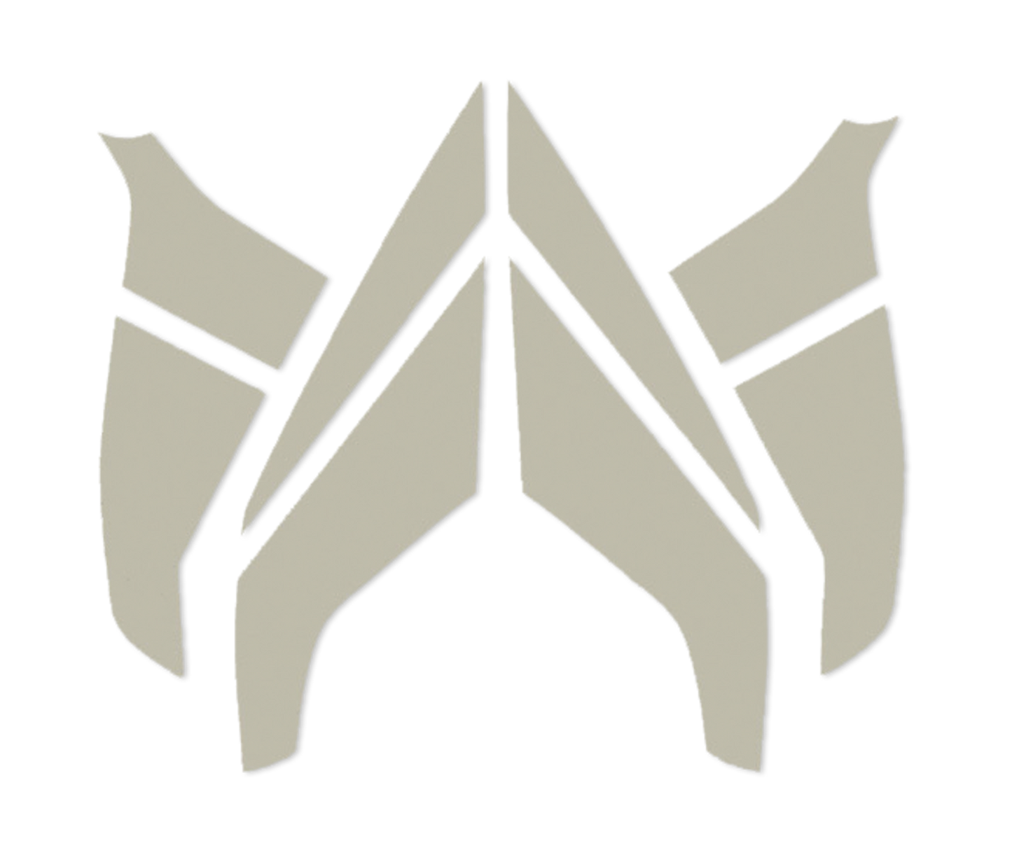 Αυτοκόλλητα ασημί για κράνος HEROS TITAN